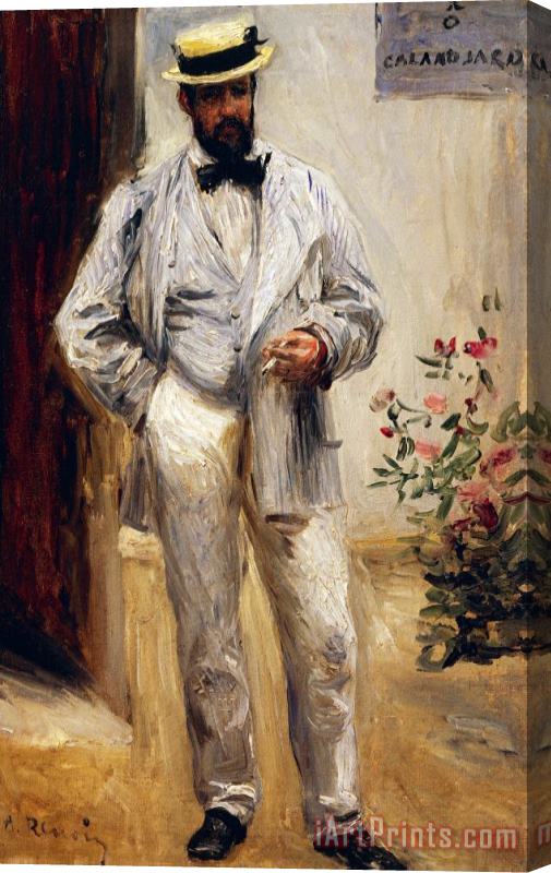 Pierre Auguste Renoir Portrait Of Charles Le Coeur Stretched Canvas Print / Canvas Art