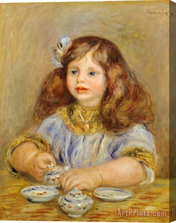 Pierre Auguste Renoir Portrait Of Genevieve Bernheim De Villiers Stretched Canvas Print / Canvas Art