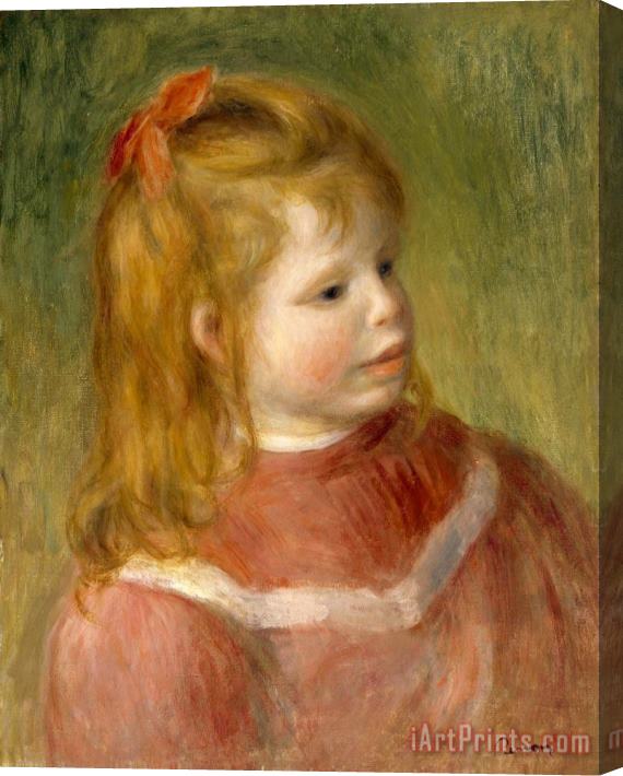Pierre Auguste Renoir Portrait of Jean Stretched Canvas Print / Canvas Art