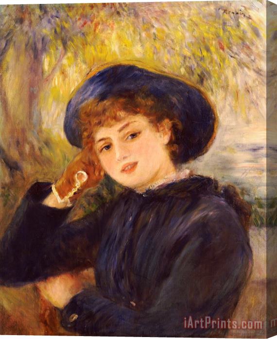 Pierre Auguste Renoir Portrait of Mademoiselle Demarsy Stretched Canvas Print / Canvas Art