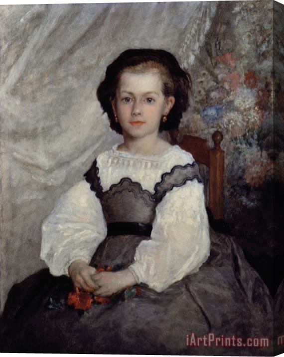 Pierre Auguste Renoir Portrait of Mademoiselle Romaine Lacaux Stretched Canvas Painting / Canvas Art