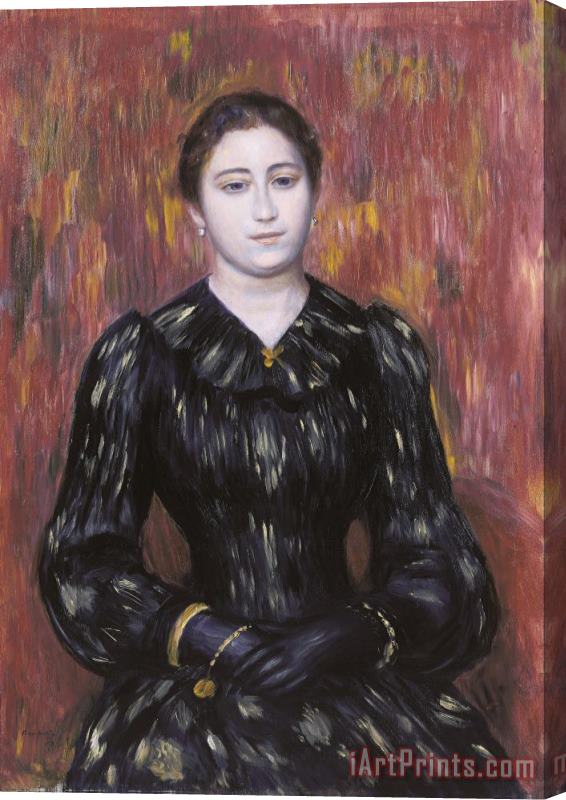 Pierre Auguste Renoir Portrait of Mme. Paulin Stretched Canvas Print / Canvas Art