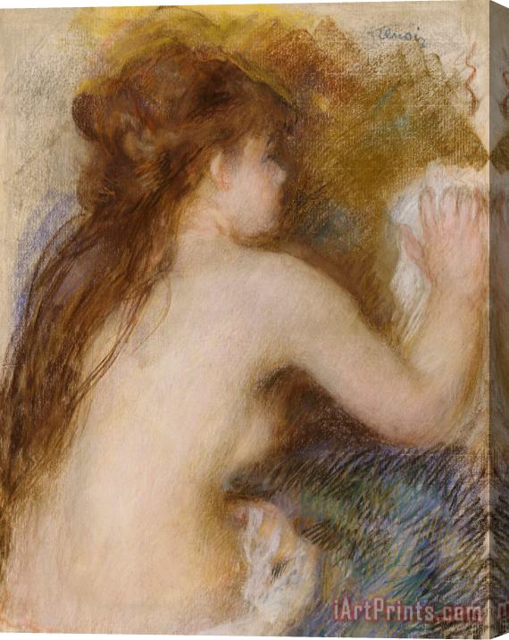 Pierre Auguste Renoir Rear view of a nude woman Stretched Canvas Painting / Canvas Art