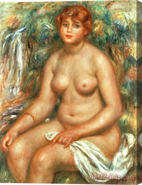 Pierre Auguste Renoir Seated Bather Stretched Canvas Print / Canvas Art