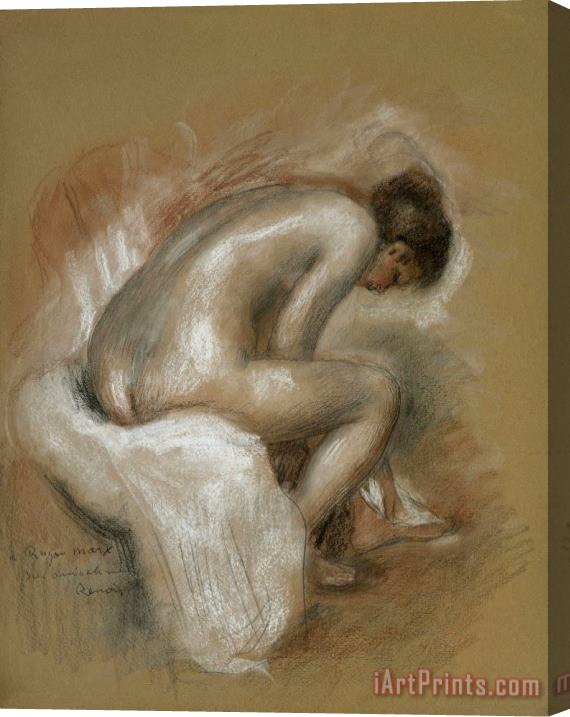 Pierre Auguste Renoir Seated Nude Stretched Canvas Painting / Canvas Art