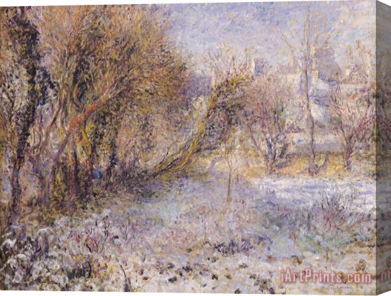 Pierre Auguste Renoir Snowy Landscape Stretched Canvas Painting / Canvas Art