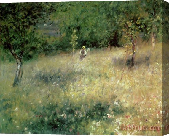 Pierre Auguste Renoir Spring at Chatou Stretched Canvas Print / Canvas Art
