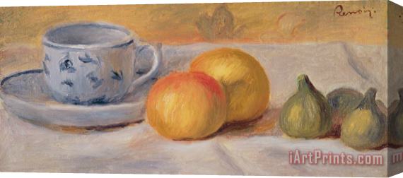 Pierre Auguste Renoir  Still Life with Blue Cup Nature Morte a la Tasse Bleue Stretched Canvas Painting / Canvas Art