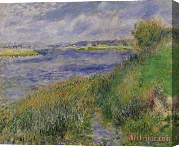 Pierre Auguste Renoir The Banks of the Seine Champrosay Stretched Canvas Painting / Canvas Art