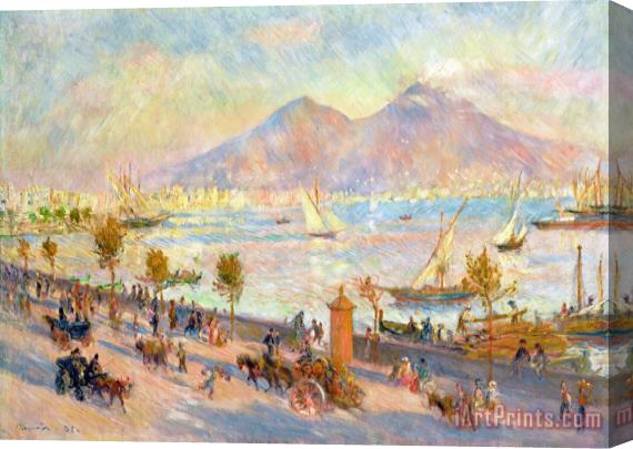Pierre Auguste Renoir The Bay of Naples with Vesuvius in the Background Stretched Canvas Print / Canvas Art