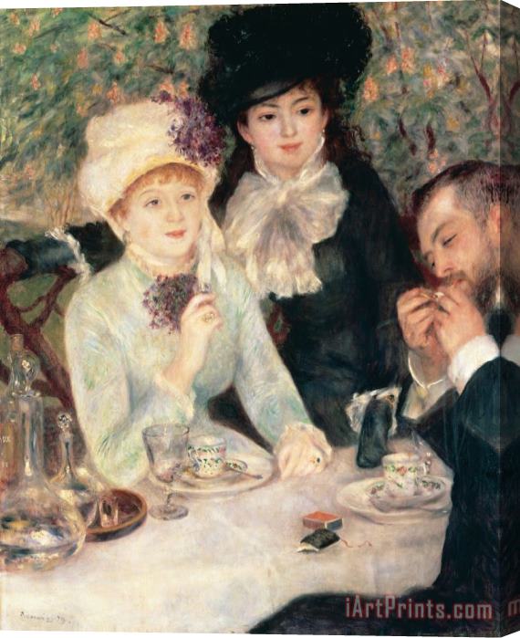 Pierre Auguste Renoir The End Of Breakfast Stretched Canvas Print / Canvas Art