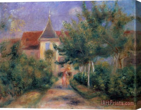 Pierre Auguste Renoir The House at Giverny under the Roses Stretched Canvas Print / Canvas Art
