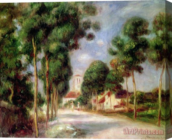 Pierre Auguste Renoir The Road to Essoyes Stretched Canvas Print / Canvas Art
