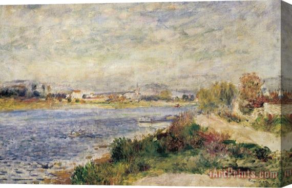 Pierre Auguste Renoir The Seine In Argenteuil Stretched Canvas Print / Canvas Art