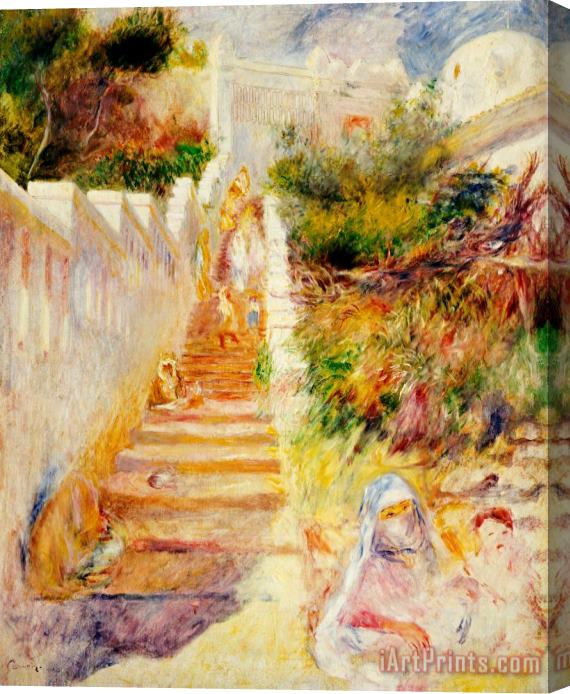Pierre Auguste Renoir The Steps in Algiers Stretched Canvas Print / Canvas Art