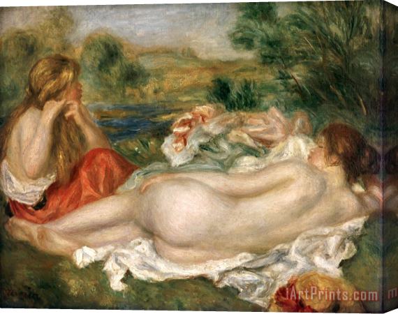 Pierre Auguste Renoir  Two Bathers Stretched Canvas Painting / Canvas Art