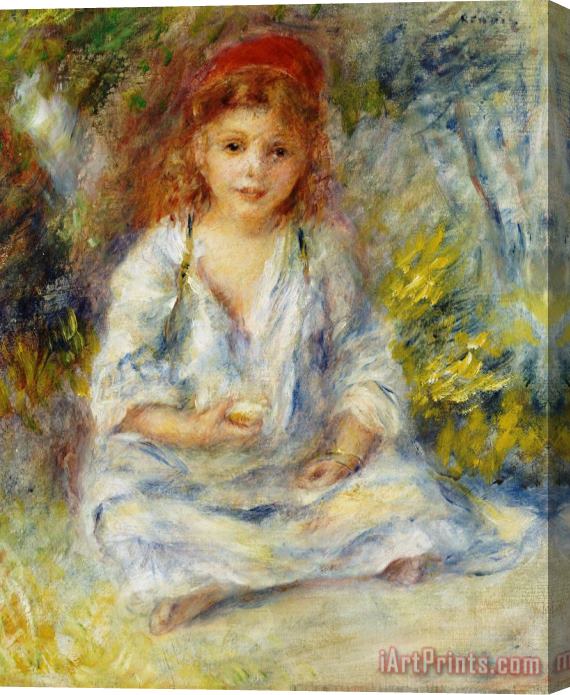 Pierre Auguste Renoir Young Algerian Girl Stretched Canvas Print / Canvas Art