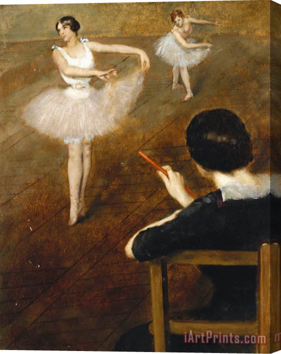 Pierre Carrier Belleuse The Ballet Lesson Stretched Canvas Painting / Canvas Art