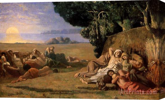 Pierre Cecile Puvis De Chavannes Sleep Stretched Canvas Print / Canvas Art