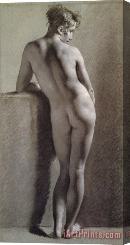 Pierre Paul Prudhon Standing Female Nude Seen From The Back Stretched Canvas Painting / Canvas Art