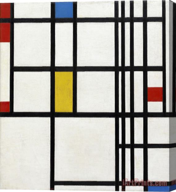 Piet Mondrian Composition in Red, Blue, And Yellow Stretched Canvas Print / Canvas Art