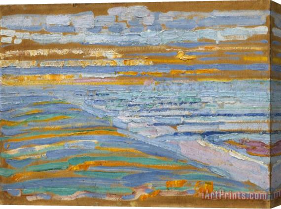 Piet Mondrian View From The Dunes with Beach And Piers, Domburg Stretched Canvas Painting / Canvas Art