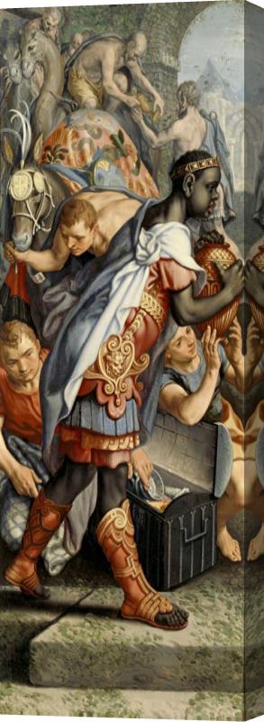Pieter Aertsen Wing of an Altarpiece with Adoration of The Magi, on The Reverse Is Presentation in The Temple Stretched Canvas Print / Canvas Art