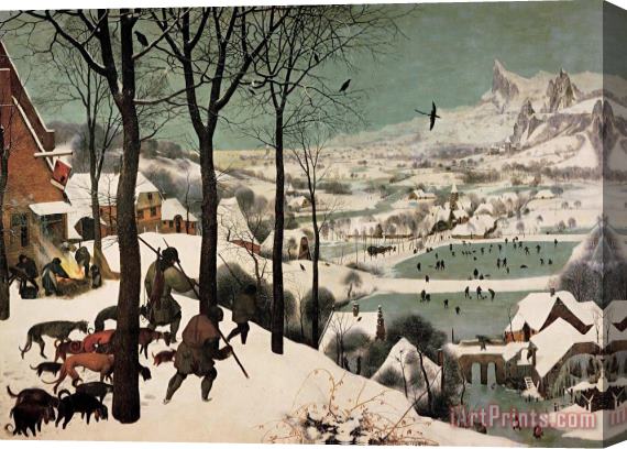 Pieter Bruegel Hunters In The Snow Stretched Canvas Print / Canvas Art