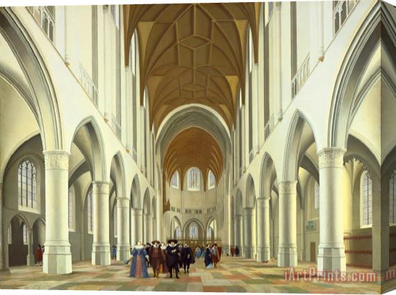 Pieter Jansz Saenredam Interior of Saint Bavo, Haarlem Stretched Canvas Painting / Canvas Art