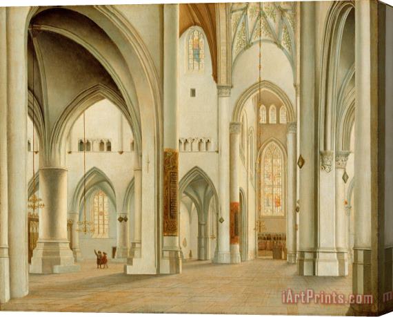 Pieter Jansz Saenredam The Interior of St. Bavo, Haarlem Stretched Canvas Print / Canvas Art