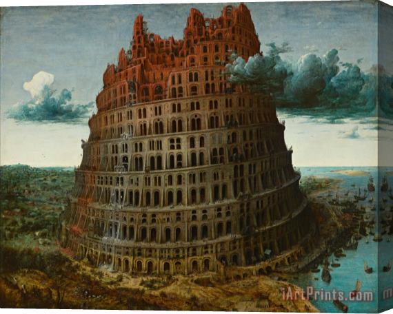 Pieter the Elder Bruegel The Little Tower of Babel Stretched Canvas Print / Canvas Art