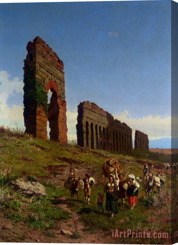 Pietro Barucci Passing The Ruins Stretched Canvas Print / Canvas Art