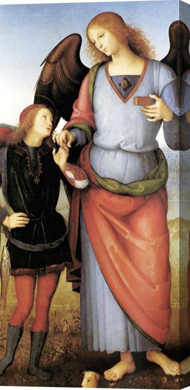 Pietro Perugino Tobias with The Archangel Raphael Stretched Canvas Painting / Canvas Art