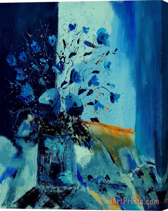 Pol Ledent Blue Bunch 45 Stretched Canvas Painting / Canvas Art