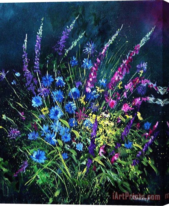 Pol Ledent Bunch Of Wild Flowers Stretched Canvas Painting / Canvas Art