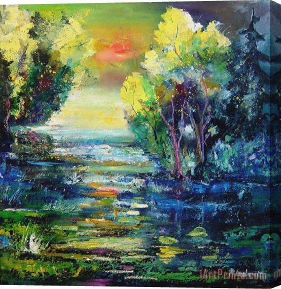 Pol Ledent Magic pond Stretched Canvas Print / Canvas Art