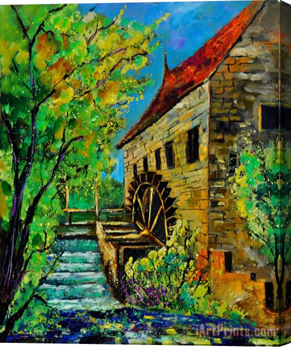 Pol Ledent Old Mill Stretched Canvas Painting / Canvas Art
