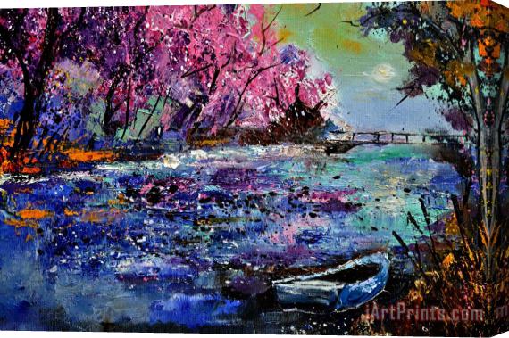 Pol Ledent Pond 691101 Stretched Canvas Print / Canvas Art