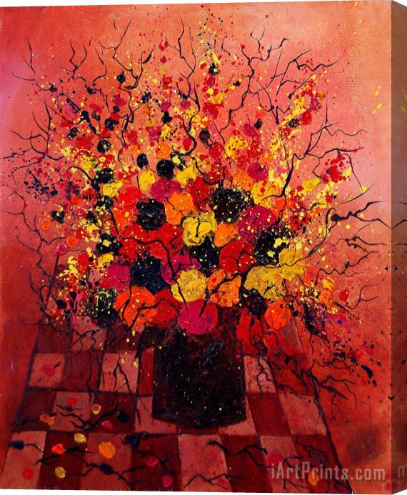 Pol Ledent Red Bunch Stretched Canvas Print / Canvas Art
