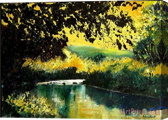 Pol Ledent River Houille Stretched Canvas Print / Canvas Art