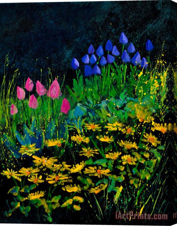 Pol Ledent Spring In The Garden Stretched Canvas Print / Canvas Art