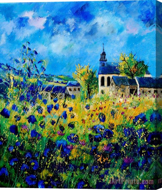 Pol Ledent Summer in Foy Notre Dame Stretched Canvas Painting / Canvas Art