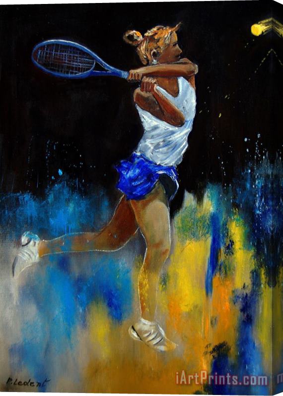 Pol Ledent Tenniswoman 57 Stretched Canvas Print / Canvas Art
