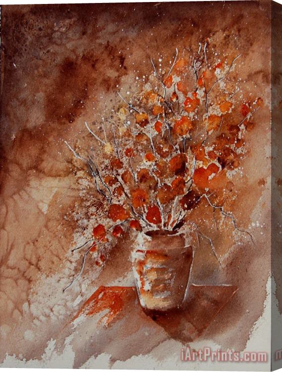 Pol Ledent Watercolor Autumn Bunch Stretched Canvas Print / Canvas Art