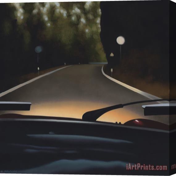 R. Kenton Nelson Evening Drive, 2022 Stretched Canvas Print / Canvas Art