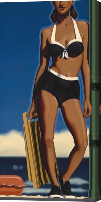 R. Kenton Nelson Portrait in Black And White #5, 2019 Stretched Canvas Print / Canvas Art