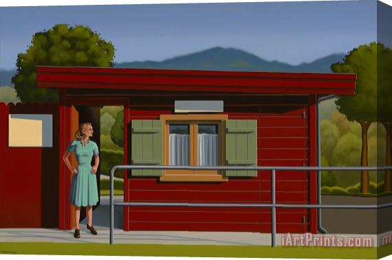 R. Kenton Nelson The Draw, 2018 Stretched Canvas Print / Canvas Art