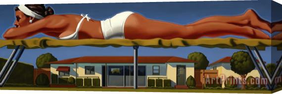 R. Kenton Nelson The Pool, 2016 Stretched Canvas Painting / Canvas Art