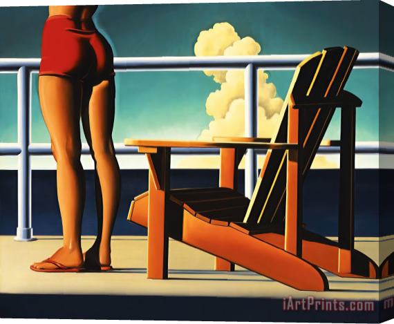 R. Kenton Nelson Two Seats Stretched Canvas Painting / Canvas Art