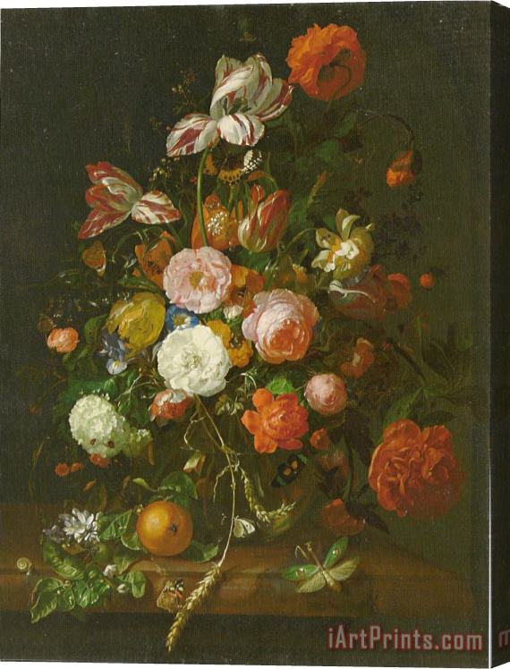 Rachel Ruysch Bunch of Flowers Stretched Canvas Painting / Canvas Art